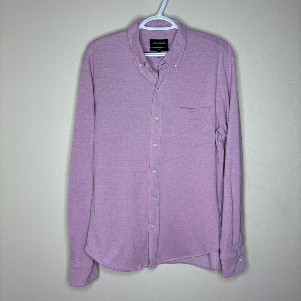 Bonobos Stretch Everyday Shirt Men's Button Down Textured Slim Fit M